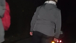 Flashing in public next to BBW