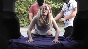 Doggy fucking in car