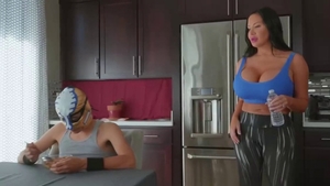 Sybil Stallone teasing huge tits