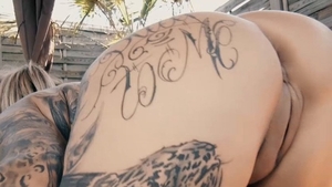 Plowing hard escorted by inked mature Mia Blow HD