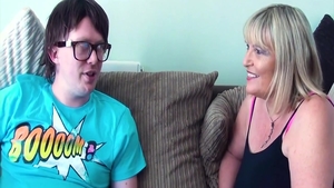 Wet and busty MILF in her lingerie hard pussy eating