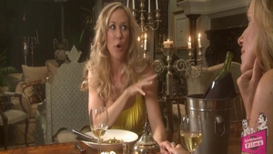 Blonde haired Jodi West accompanied by Brandi Love toys action