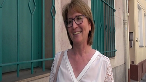 Hardcore sex in company with busty french babe