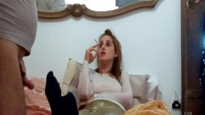 Hard nailining escorted by young amateur