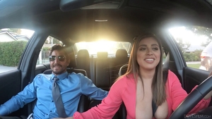 Busty star ass fucking in car