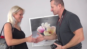 Busty Kathy Anderson pussy fuck at the casting