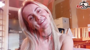 Skinny amateur homemade cock sucking