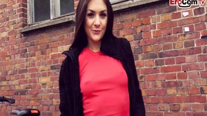 Gonzo real sex alongside german brunette