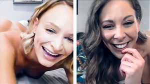 Handjob together with Cherie Deville and Emma Hix