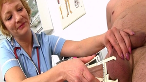 Medical masturbation in the company of very sexy mature