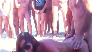 Mature pussy eating in public HD