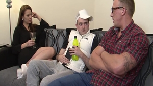 Experience hard pounding along with hawt couple