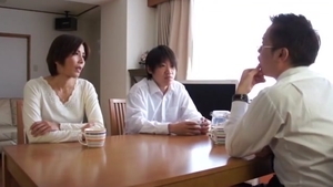 Plowing hard alongside japanese MILF