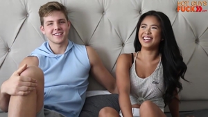 Interracial banging asian