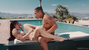 Stepmom deepthroat outdoors in HD