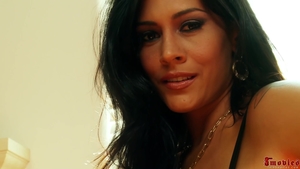 Slamming hard between hot brunette Noma Hill