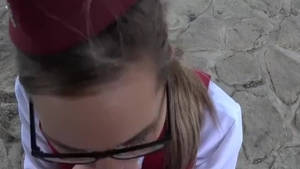 Russian butt fucked outside HD