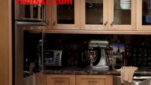 Cumshot in company with wet ebony babe