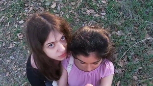 Homemade japanese doggy fucks outdoors