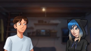 Follada fantástica con una pequeña gótica