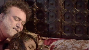 Erotic MILF rough sensual kissing