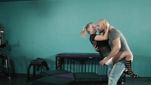 Hitzefrei.com - Dirty Tina alongside Stallion throat fuck