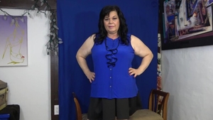 Chubby amateur stroking