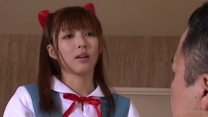 Hairy japanese fetish sucks dick and fucks