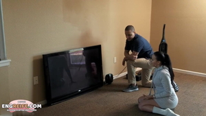 Squirts along with very hawt deutsch stepmom