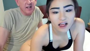 Chinese teen chick fucked hard on webcam