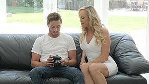 Pure Mature - Blonde Brandi Love in a dress goes wild on cock