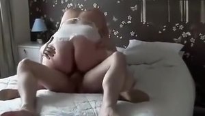 Fucking in company with busty BBW