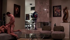 PornPros: Incredible blonde hair Lexi Swallow riding a dick