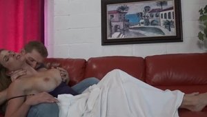 Blonde haired Alex Adams with thick Cory Chase