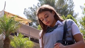 Upskirt nailed rough along with amateur Gia Derza in the pool